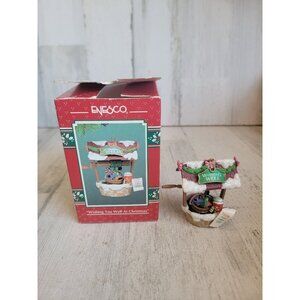 Enesco wishing you well at Christmas 1994 ornament Xmas bird